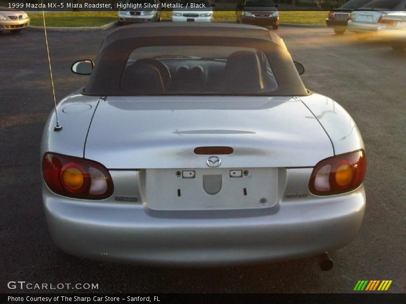 Highlight Silver Metallic / Black 1999 Mazda MX-5 Miata Roadster
