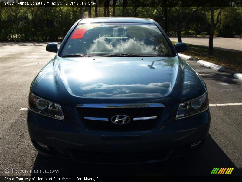 Silver Blue / Gray 2007 Hyundai Sonata Limited V6