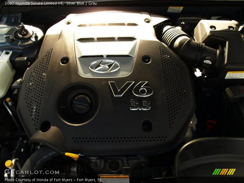 Silver Blue / Gray 2007 Hyundai Sonata Limited V6