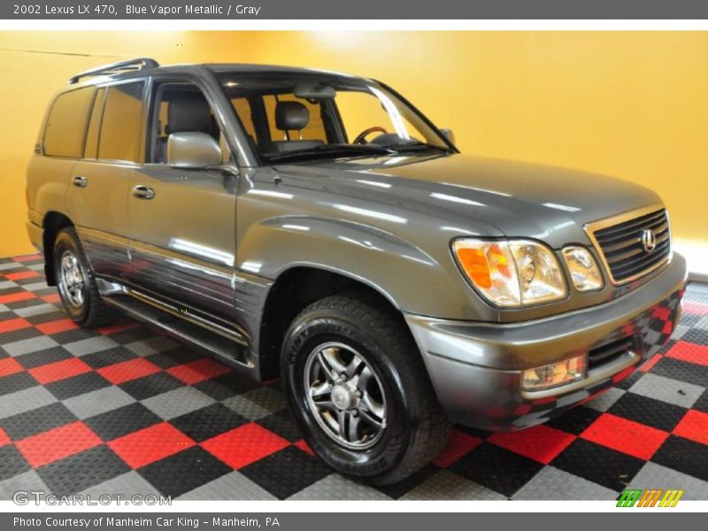 Blue Vapor Metallic / Gray 2002 Lexus LX 470