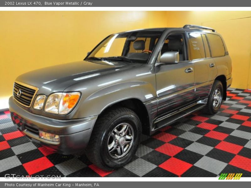 Blue Vapor Metallic / Gray 2002 Lexus LX 470