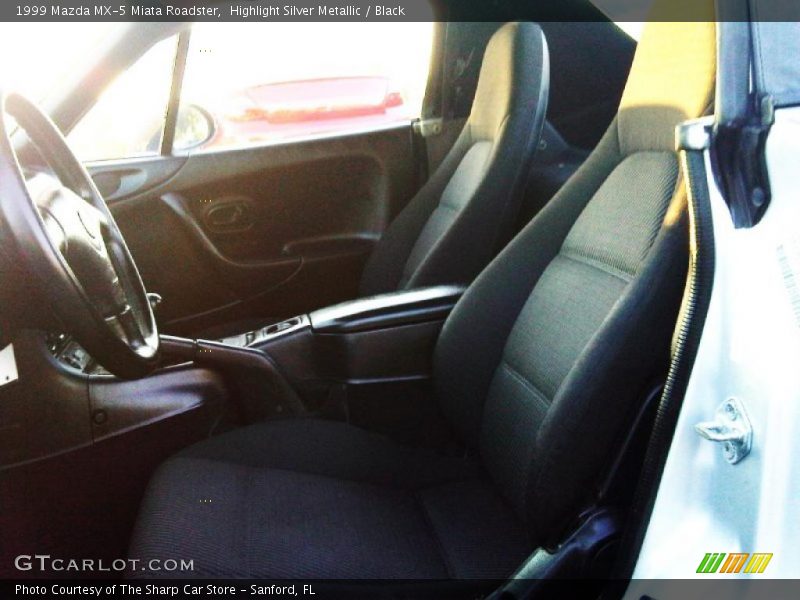 Highlight Silver Metallic / Black 1999 Mazda MX-5 Miata Roadster