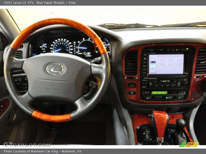 Blue Vapor Metallic / Gray 2002 Lexus LX 470