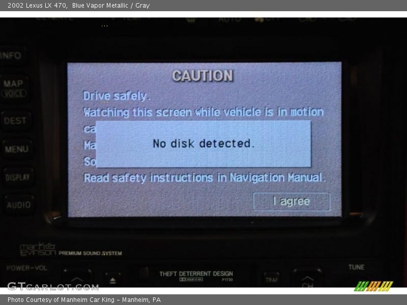 Blue Vapor Metallic / Gray 2002 Lexus LX 470