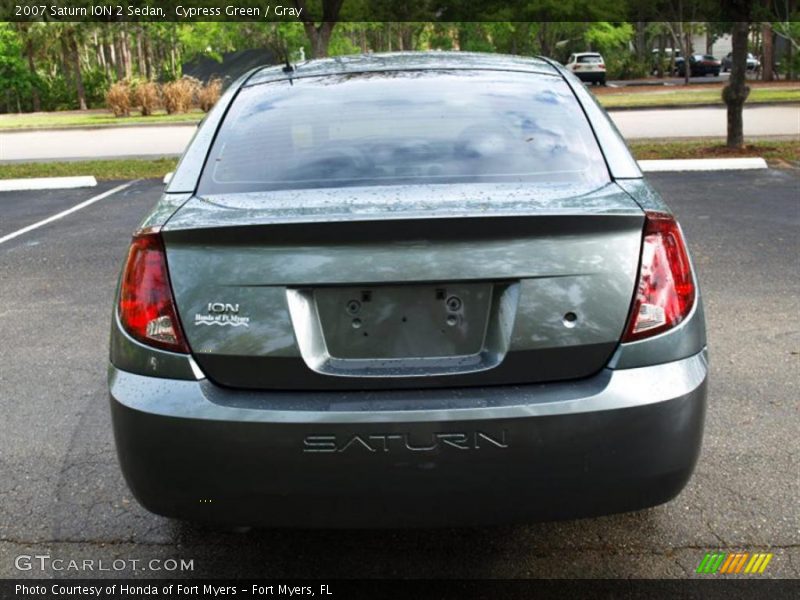 Cypress Green / Gray 2007 Saturn ION 2 Sedan