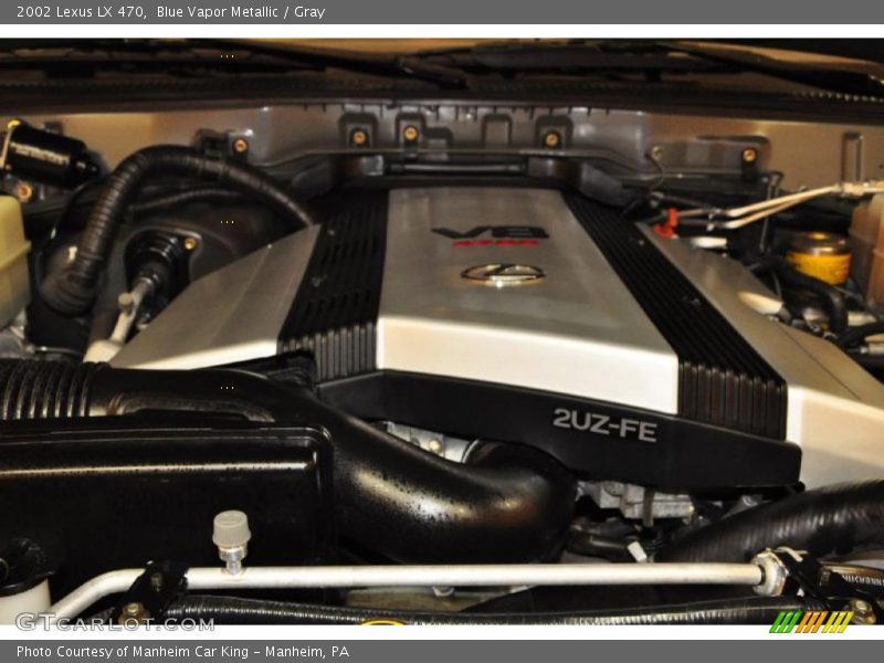 Blue Vapor Metallic / Gray 2002 Lexus LX 470