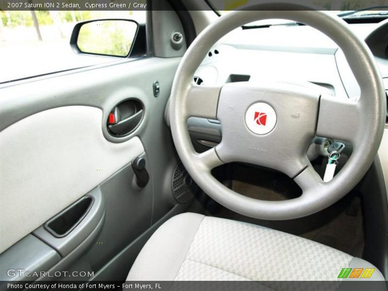 Cypress Green / Gray 2007 Saturn ION 2 Sedan