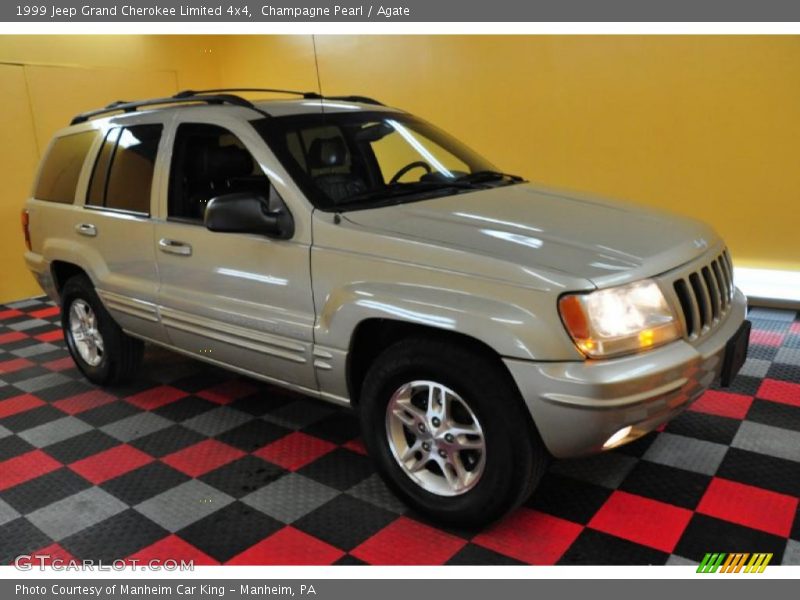 Champagne Pearl / Agate 1999 Jeep Grand Cherokee Limited 4x4