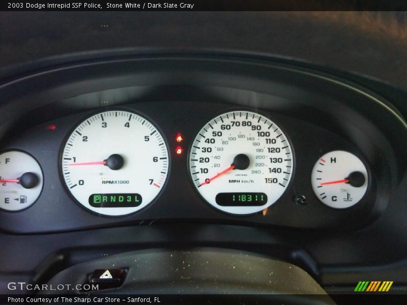 Stone White / Dark Slate Gray 2003 Dodge Intrepid SSP Police