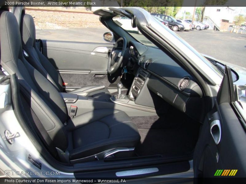 Arctic Silver Metallic / Black 2008 Porsche Boxster