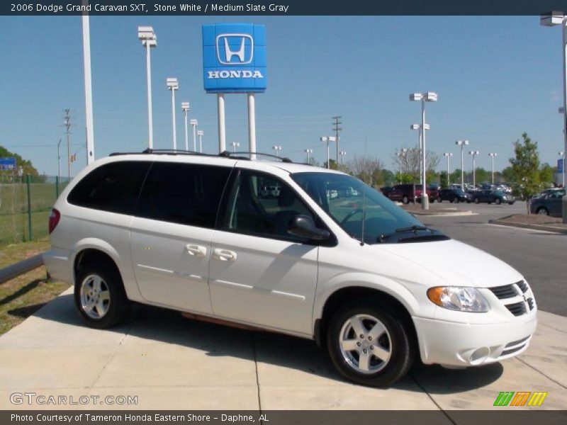 Stone White / Medium Slate Gray 2006 Dodge Grand Caravan SXT