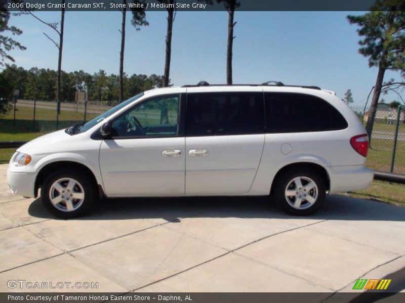 Stone White / Medium Slate Gray 2006 Dodge Grand Caravan SXT