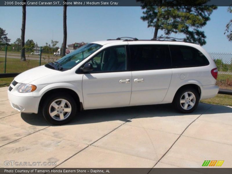 Stone White / Medium Slate Gray 2006 Dodge Grand Caravan SXT
