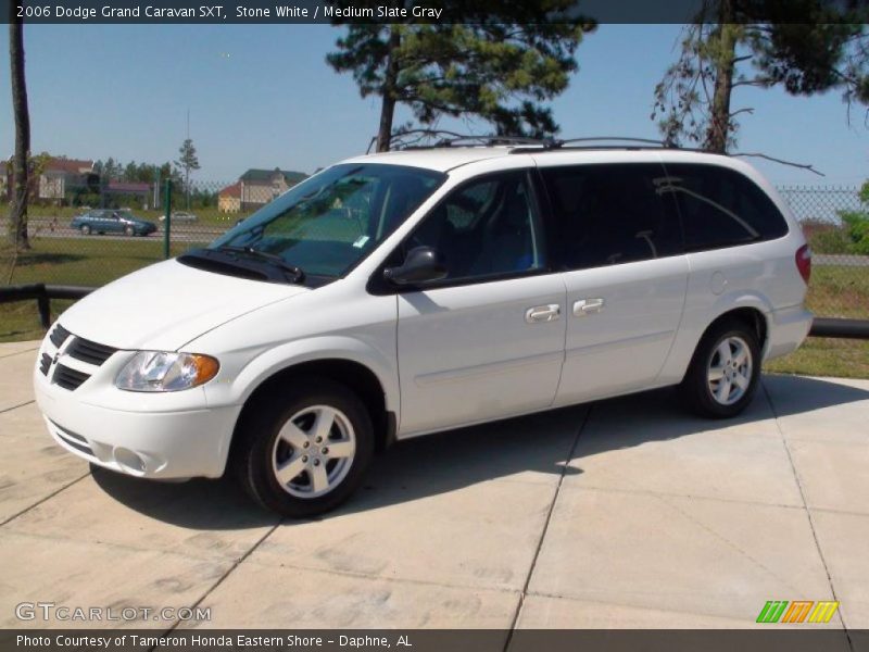 Stone White / Medium Slate Gray 2006 Dodge Grand Caravan SXT