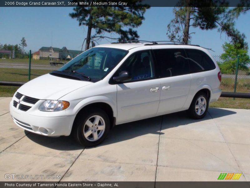 Stone White / Medium Slate Gray 2006 Dodge Grand Caravan SXT