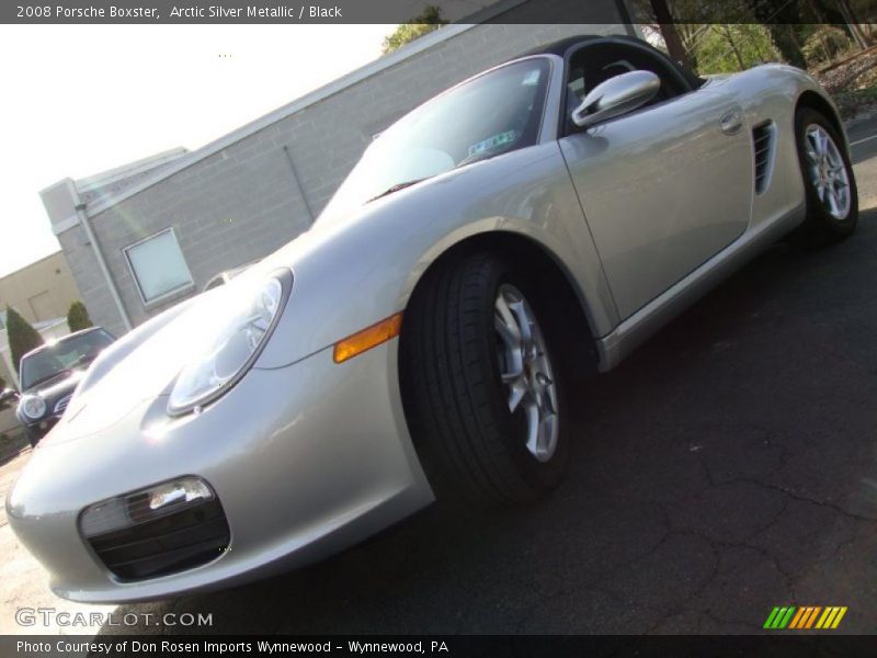 Arctic Silver Metallic / Black 2008 Porsche Boxster