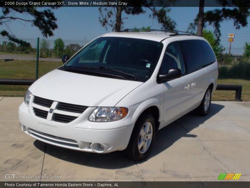 Stone White / Medium Slate Gray 2006 Dodge Grand Caravan SXT