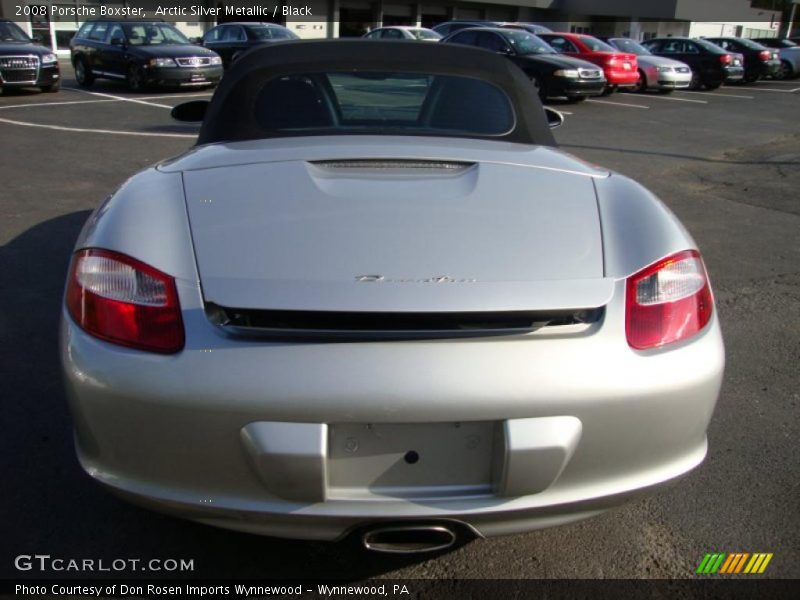 Arctic Silver Metallic / Black 2008 Porsche Boxster