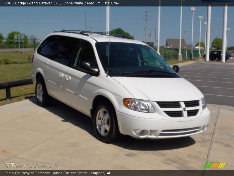 Stone White / Medium Slate Gray 2006 Dodge Grand Caravan SXT