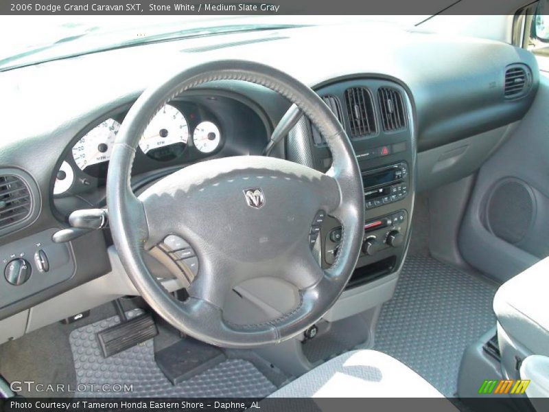Stone White / Medium Slate Gray 2006 Dodge Grand Caravan SXT