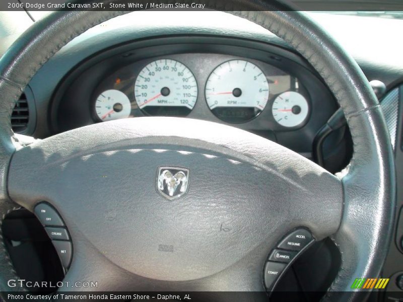 Stone White / Medium Slate Gray 2006 Dodge Grand Caravan SXT