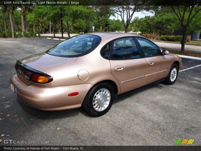 Light Saddle Metallic / Beige 1996 Ford Taurus GL