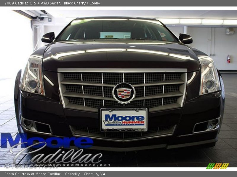 Black Cherry / Ebony 2009 Cadillac CTS 4 AWD Sedan