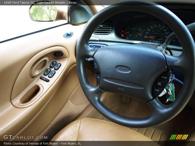 Light Saddle Metallic / Beige 1996 Ford Taurus GL