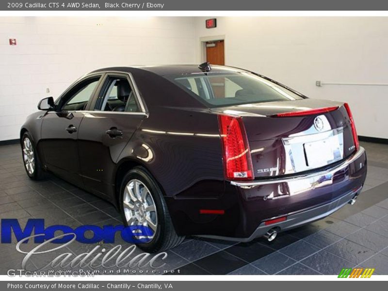 Black Cherry / Ebony 2009 Cadillac CTS 4 AWD Sedan