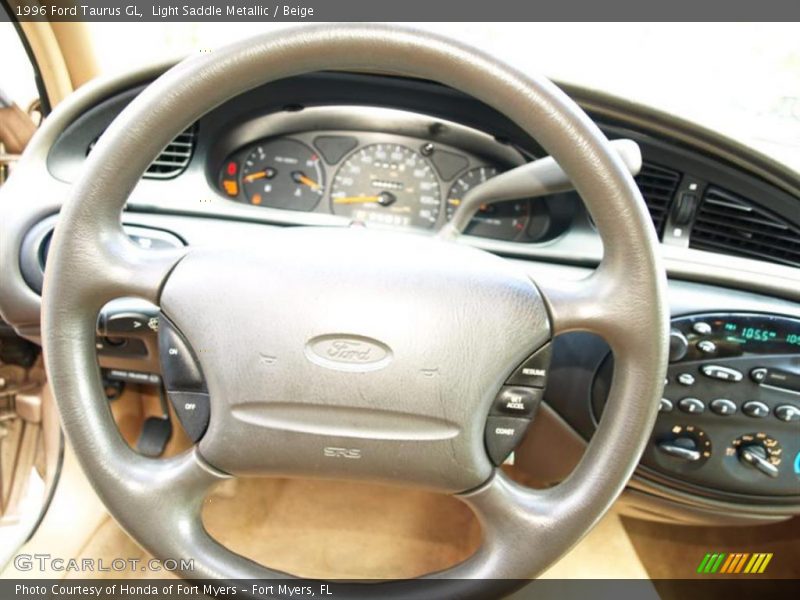 Light Saddle Metallic / Beige 1996 Ford Taurus GL