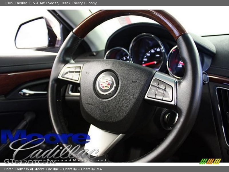 Black Cherry / Ebony 2009 Cadillac CTS 4 AWD Sedan