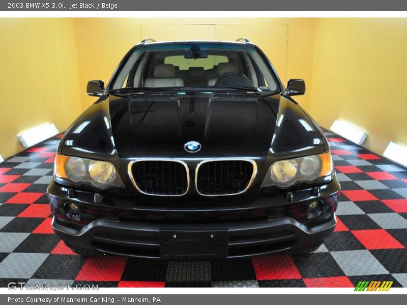 Jet Black / Beige 2003 BMW X5 3.0i
