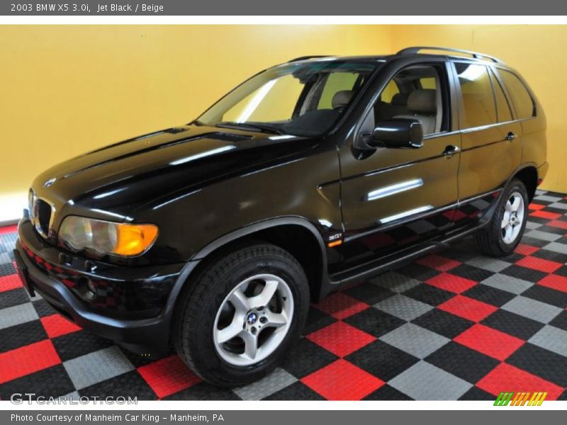 Jet Black / Beige 2003 BMW X5 3.0i