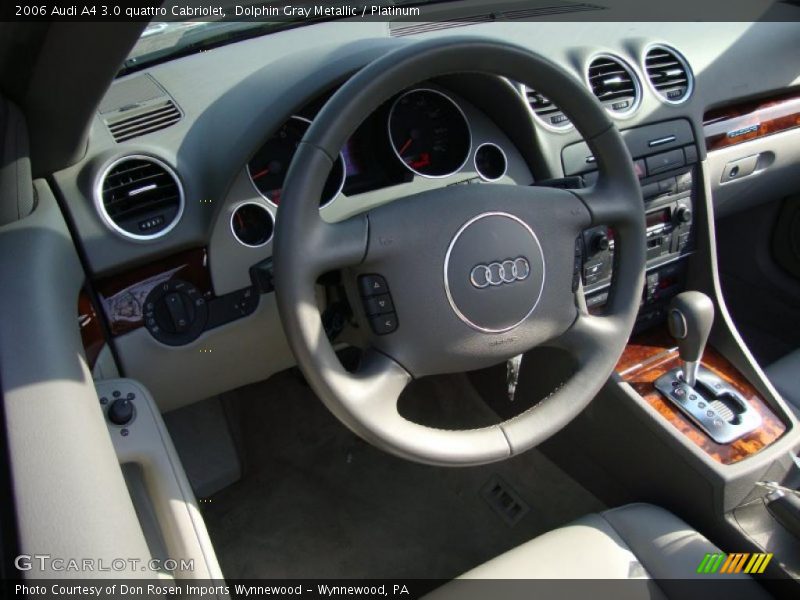 Dolphin Gray Metallic / Platinum 2006 Audi A4 3.0 quattro Cabriolet