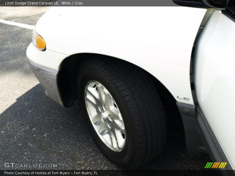 White / Gray 1996 Dodge Grand Caravan LE