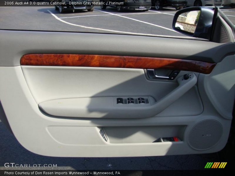 Dolphin Gray Metallic / Platinum 2006 Audi A4 3.0 quattro Cabriolet
