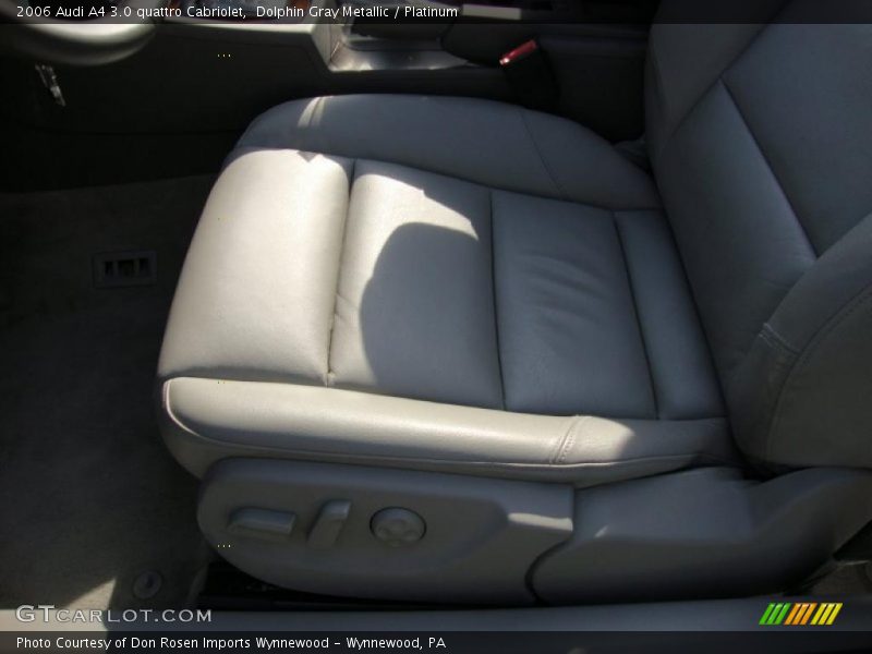 Dolphin Gray Metallic / Platinum 2006 Audi A4 3.0 quattro Cabriolet