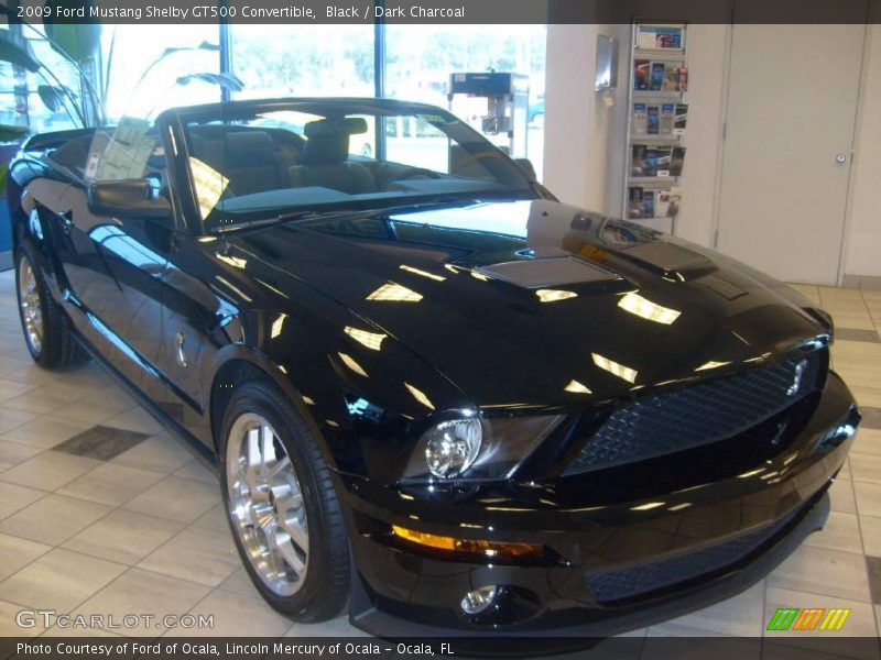 Black / Dark Charcoal 2009 Ford Mustang Shelby GT500 Convertible