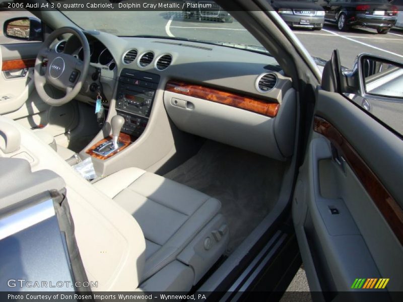 Dolphin Gray Metallic / Platinum 2006 Audi A4 3.0 quattro Cabriolet