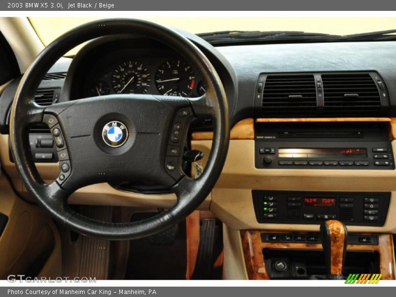 Jet Black / Beige 2003 BMW X5 3.0i