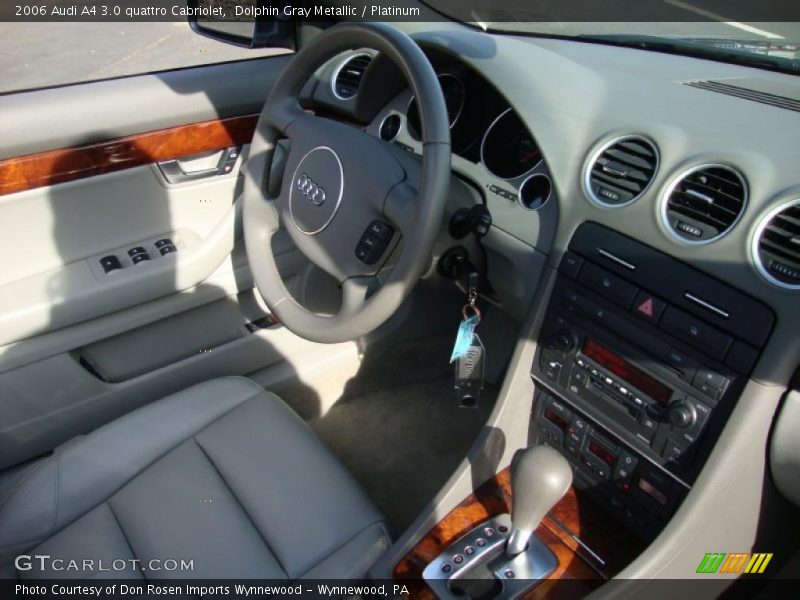 Dolphin Gray Metallic / Platinum 2006 Audi A4 3.0 quattro Cabriolet