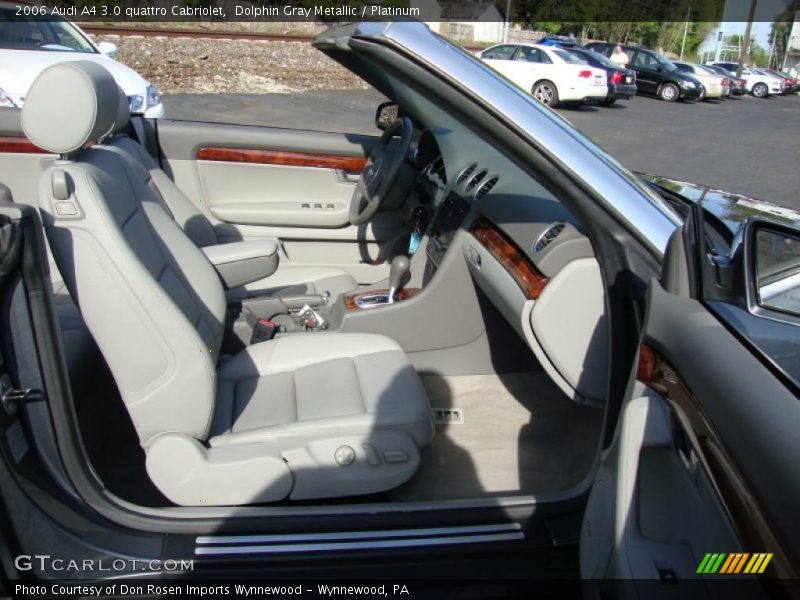 Dolphin Gray Metallic / Platinum 2006 Audi A4 3.0 quattro Cabriolet