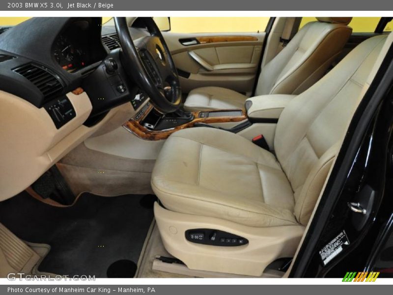Jet Black / Beige 2003 BMW X5 3.0i