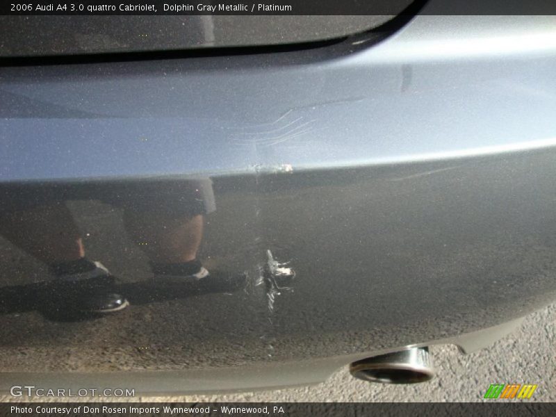 Dolphin Gray Metallic / Platinum 2006 Audi A4 3.0 quattro Cabriolet
