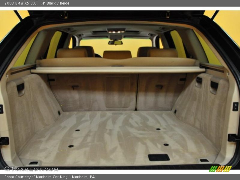 Jet Black / Beige 2003 BMW X5 3.0i