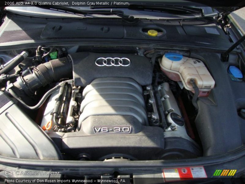 Dolphin Gray Metallic / Platinum 2006 Audi A4 3.0 quattro Cabriolet