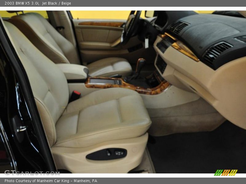 Jet Black / Beige 2003 BMW X5 3.0i