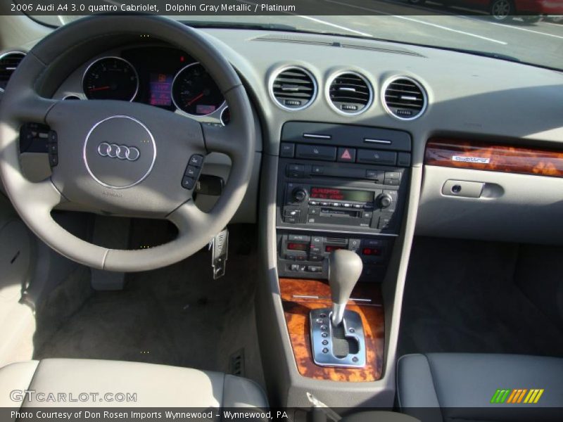 Dolphin Gray Metallic / Platinum 2006 Audi A4 3.0 quattro Cabriolet