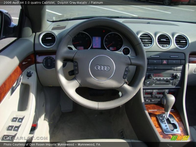 Dolphin Gray Metallic / Platinum 2006 Audi A4 3.0 quattro Cabriolet