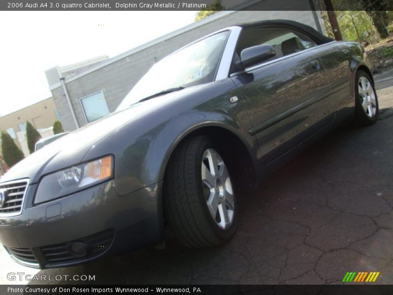 Dolphin Gray Metallic / Platinum 2006 Audi A4 3.0 quattro Cabriolet
